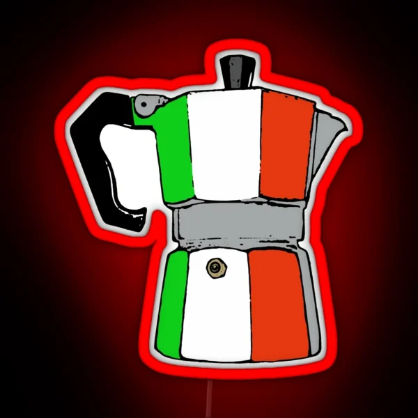 Italian Coffeepot RGB Neon Sign