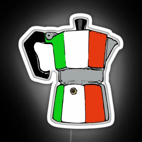 Italian Coffeepot RGB Neon Sign