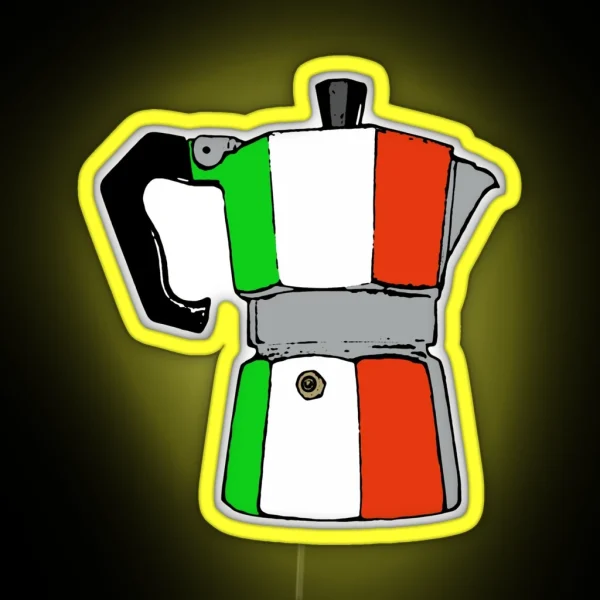 Italian Coffeepot RGB Neon Sign