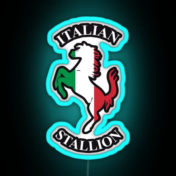 Italian Stallion RGB Neon Sign