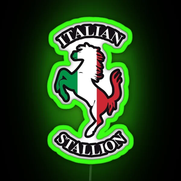 Italian Stallion RGB Neon Sign