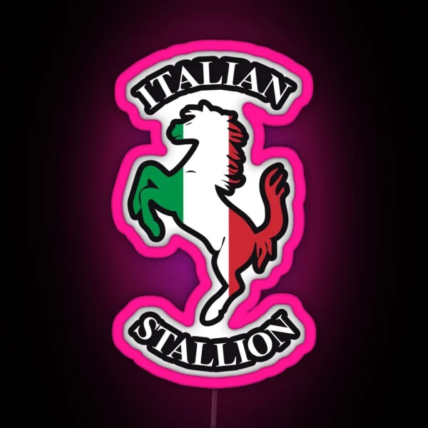 Italian Stallion RGB Neon Sign