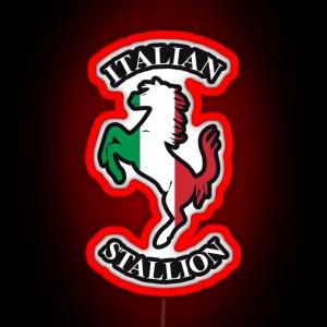 Italian Stallion RGB Neon Sign