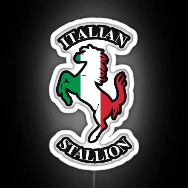 Italian Stallion RGB Neon Sign