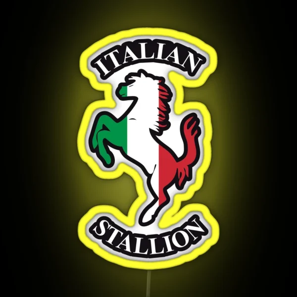 Italian Stallion RGB Neon Sign