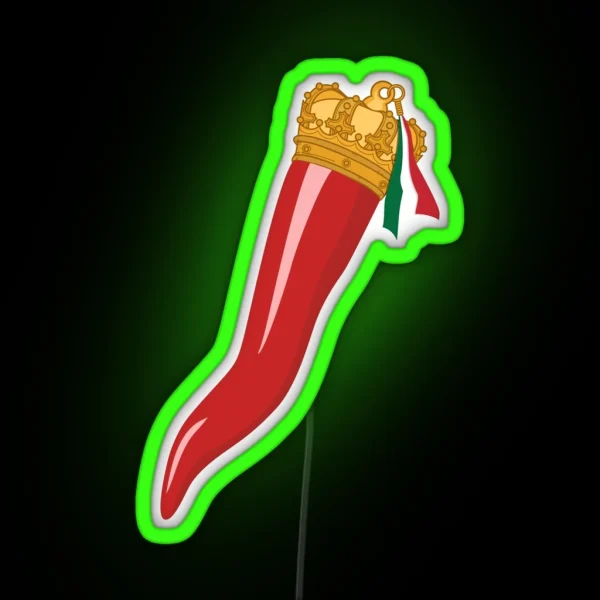 Italian Unicorn Funny Italian Lucky Charm Cornicello RGB Neon Sign