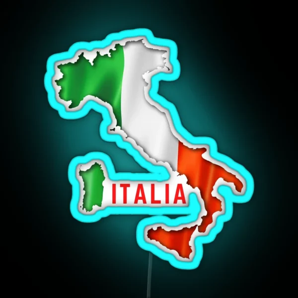 Italien Flag Italia RGB Neon Sign