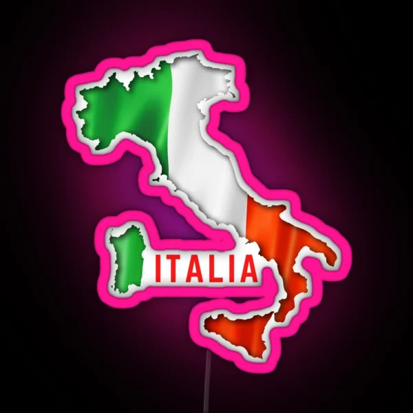 Italien Flag Italia RGB Neon Sign