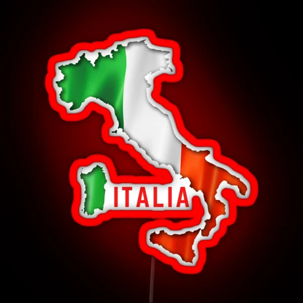 Italien Flag Italia RGB Neon Sign