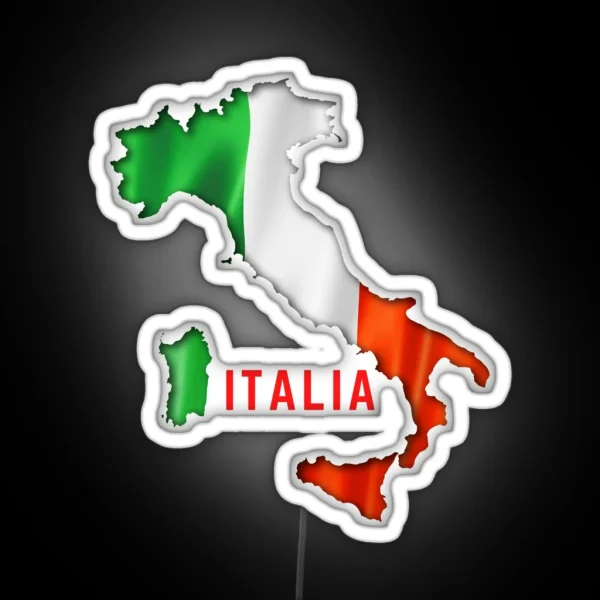 Italien Flag Italia RGB Neon Sign
