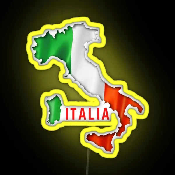 Italien Flag Italia RGB Neon Sign