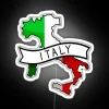 Italy Flag Map Led RGB Neon Sign