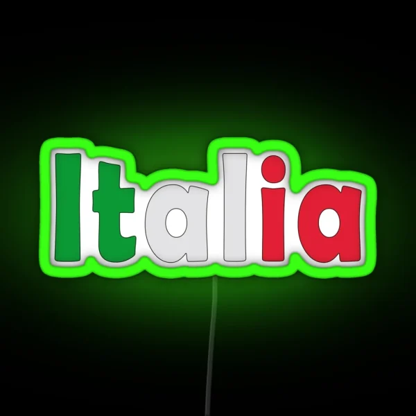 Italy Italia RGB Neon Sign