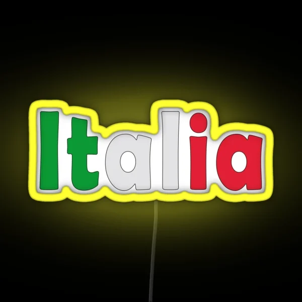 Italy Italia RGB Neon Sign