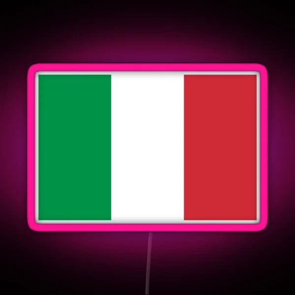 Italy Italian Flag RGB Neon Sign