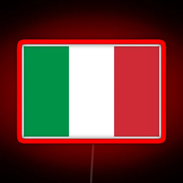 Italy Italian Flag RGB Neon Sign