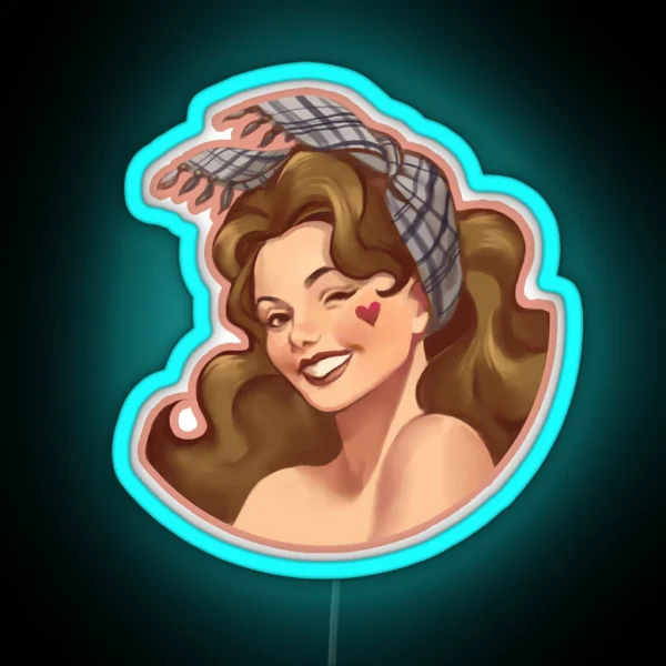 Ivette CSGO Pinup RGB Neon Sign