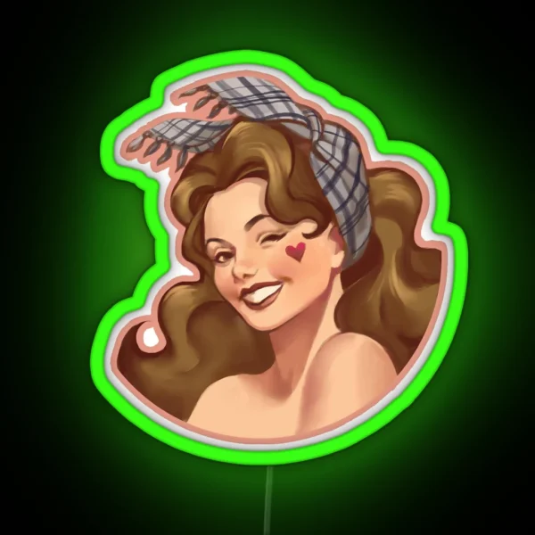 Ivette CSGO Pinup RGB Neon Sign