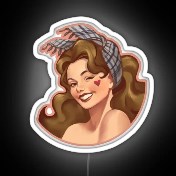 Ivette CSGO Pinup RGB Neon Sign