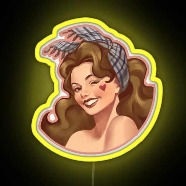 Ivette CSGO Pinup RGB Neon Sign