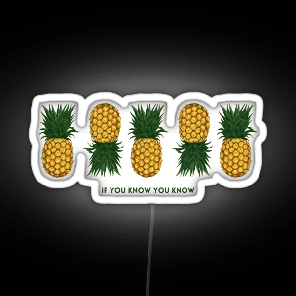 IYKYK Ahoy Upside Down Pineapple Cruise Party RGB Neon Sign