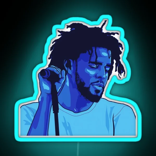 J Cole RGB Neon Sign