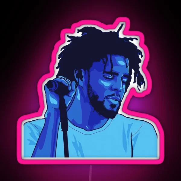 J Cole RGB Neon Sign