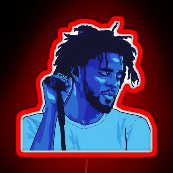 J Cole RGB Neon Sign