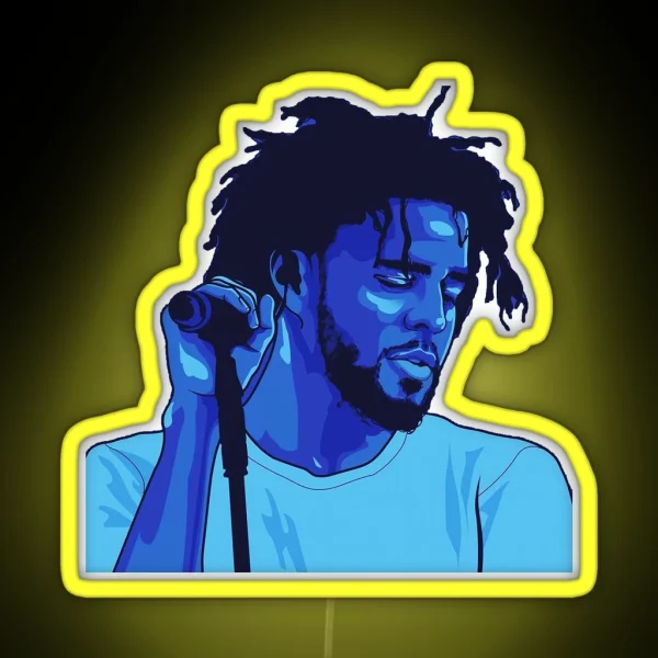 J Cole RGB Neon Sign