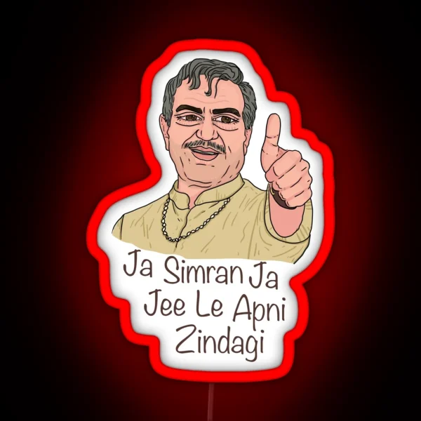 Ja Simran Ja Jee Le Apni Jindegi RGB Neon Sign
