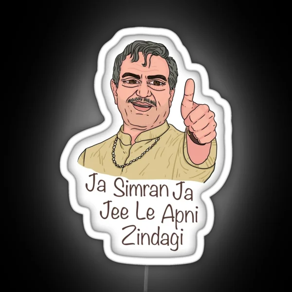 Ja Simran Ja Jee Le Apni Jindegi RGB Neon Sign