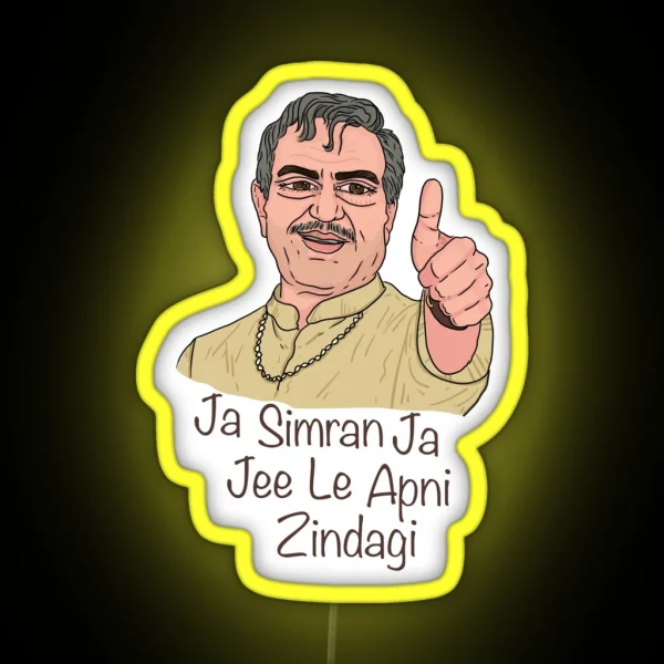 Ja Simran Ja Jee Le Apni Jindegi RGB Neon Sign