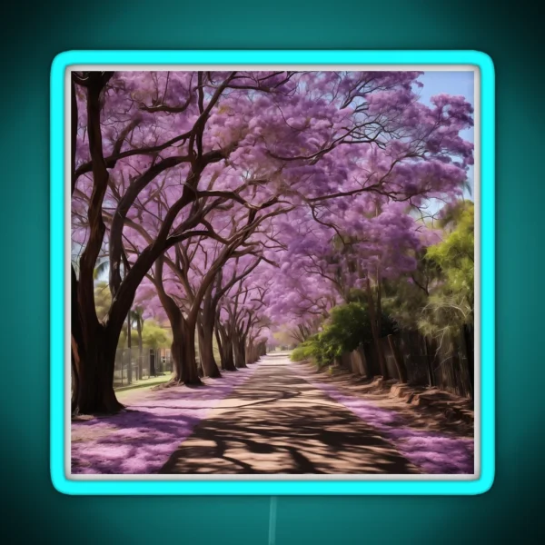 Jacaranda Walkway RGB Neon Sign