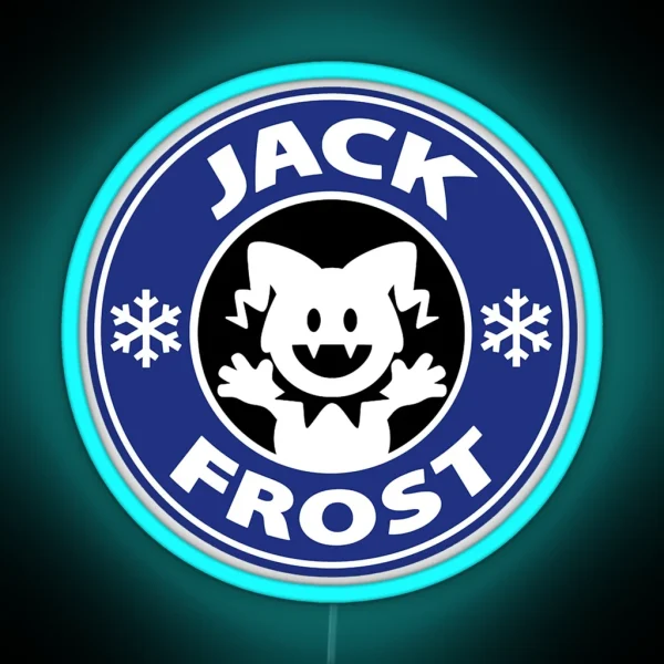 Jack Frostbucks Blue RGB Neon Sign