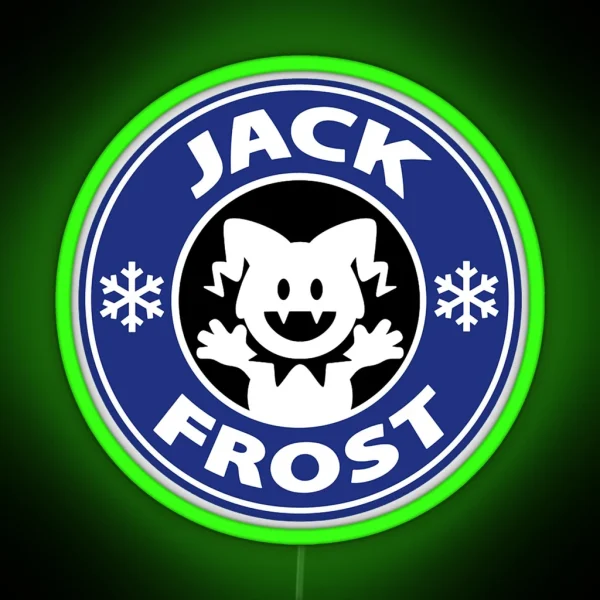 Jack Frostbucks Blue RGB Neon Sign