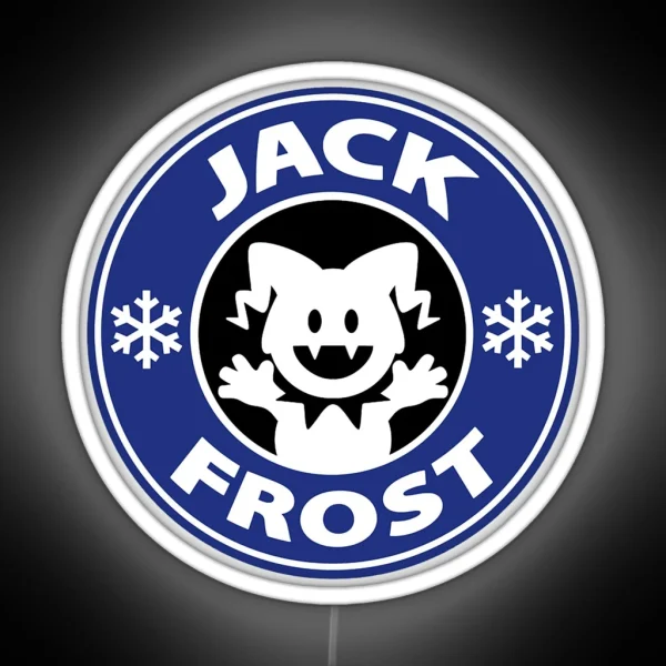 Jack Frostbucks Blue RGB Neon Sign