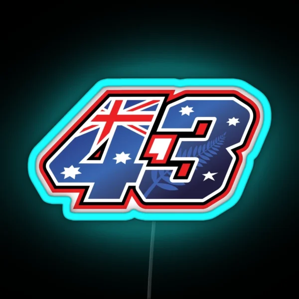 Jack Miller Number 43 RGB Neon Sign