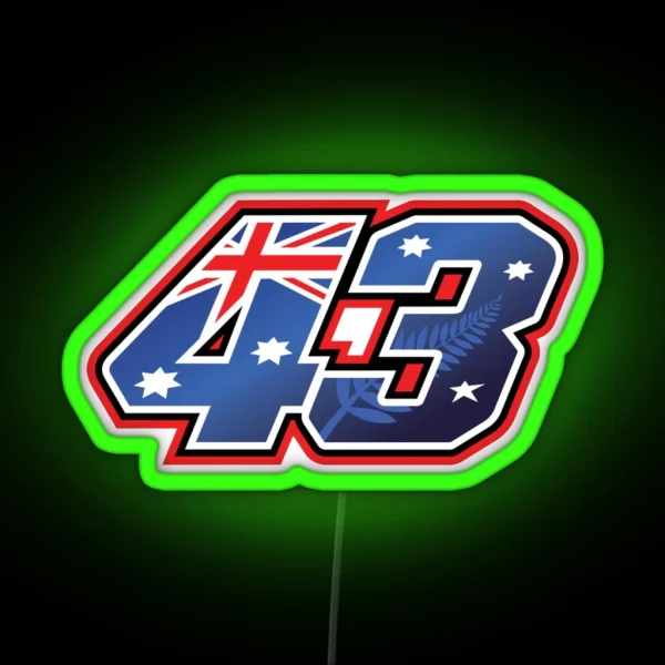 Jack Miller Number 43 RGB Neon Sign