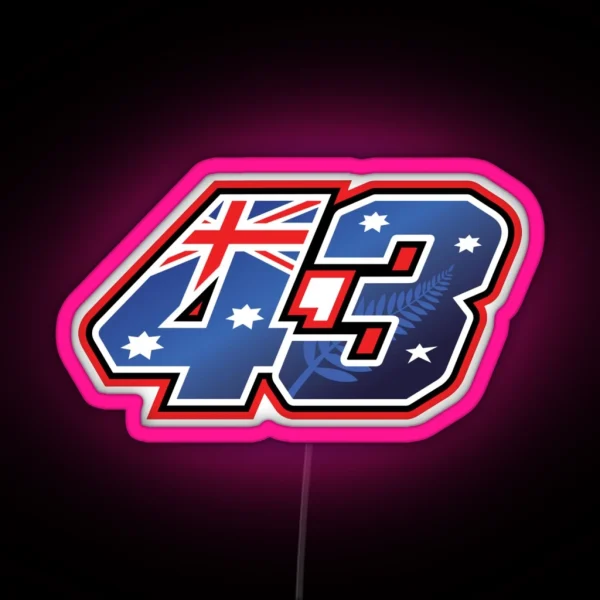 Jack Miller Number 43 RGB Neon Sign