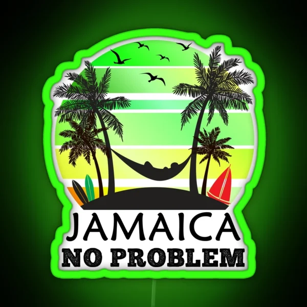 Jamaica No Problem RGB Neon Sign