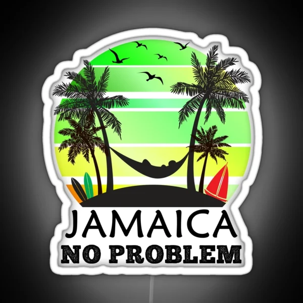 Jamaica No Problem RGB Neon Sign