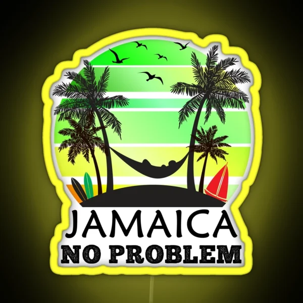 Jamaica No Problem RGB Neon Sign