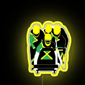 Jamaican Bobsled Team RGB Neon Sign