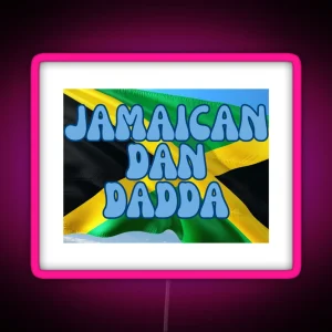 JAMAICAN DAN DADDA HOODIE RGB Neon Sign