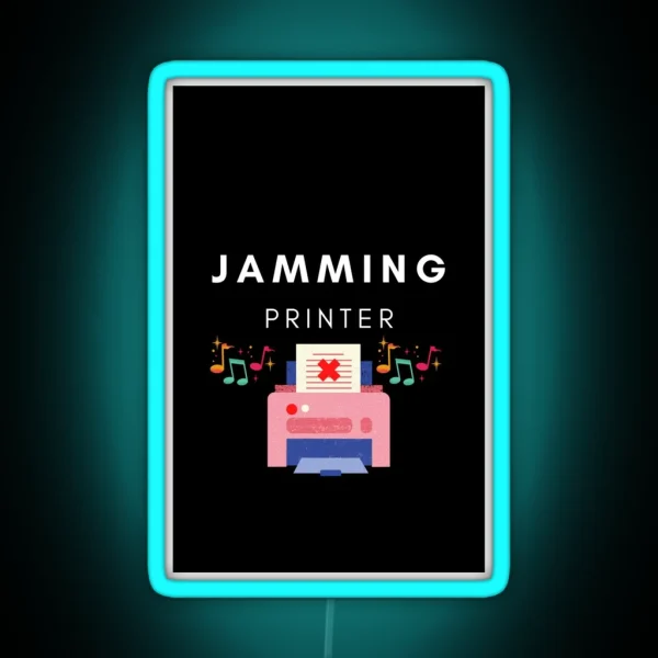 Jamming Printer RGB Neon Sign