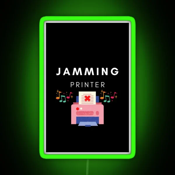 Jamming Printer RGB Neon Sign
