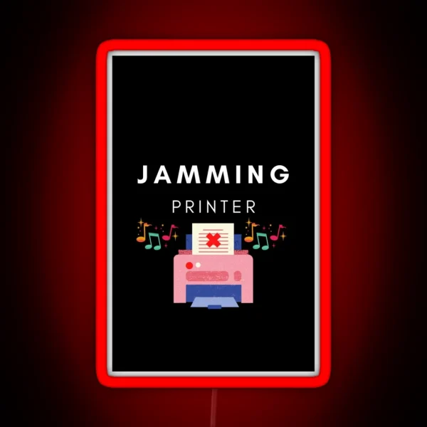 Jamming Printer RGB Neon Sign