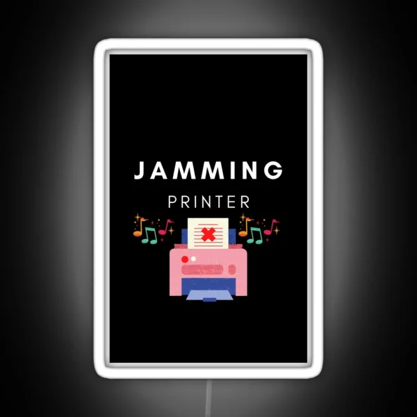 Jamming Printer RGB Neon Sign