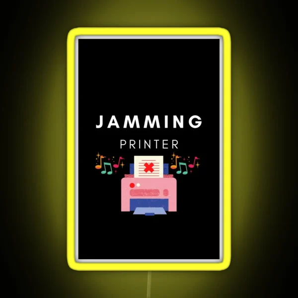 Jamming Printer RGB Neon Sign