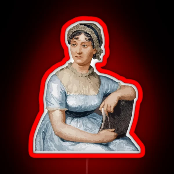 Jane Austen RGB Neon Sign